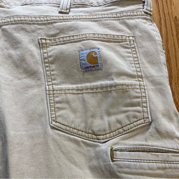 Carhartt Men’s Canvas Relaxed Fit Cargo Work Utility Pants Size 44x31 - Picture 5 of 9
